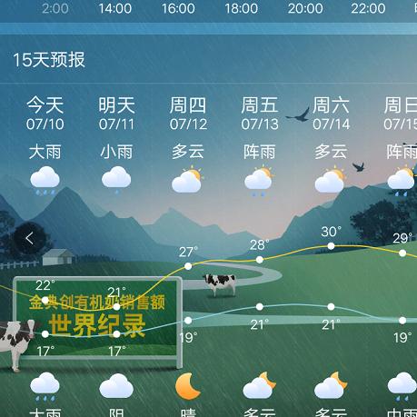 实时天气预报，精准到分钟，教你几点有雨一眼看清，一文看懂下载安装